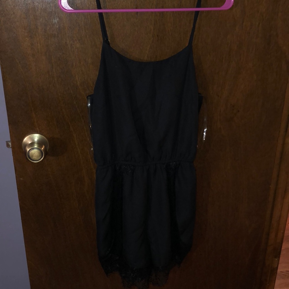 Simple black romper
